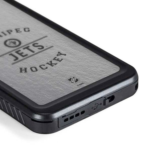 NHL Winnipeg Jets Black Text Galaxy S24 Waterproof Case